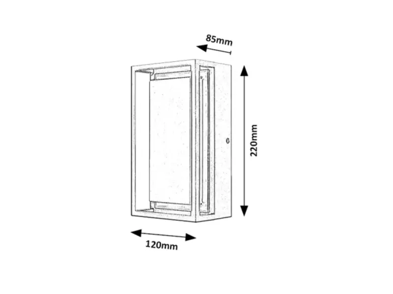 Záhradné svietidlo Rabalux 7109 LED 6,5W 550lm 3000K 230V IP65